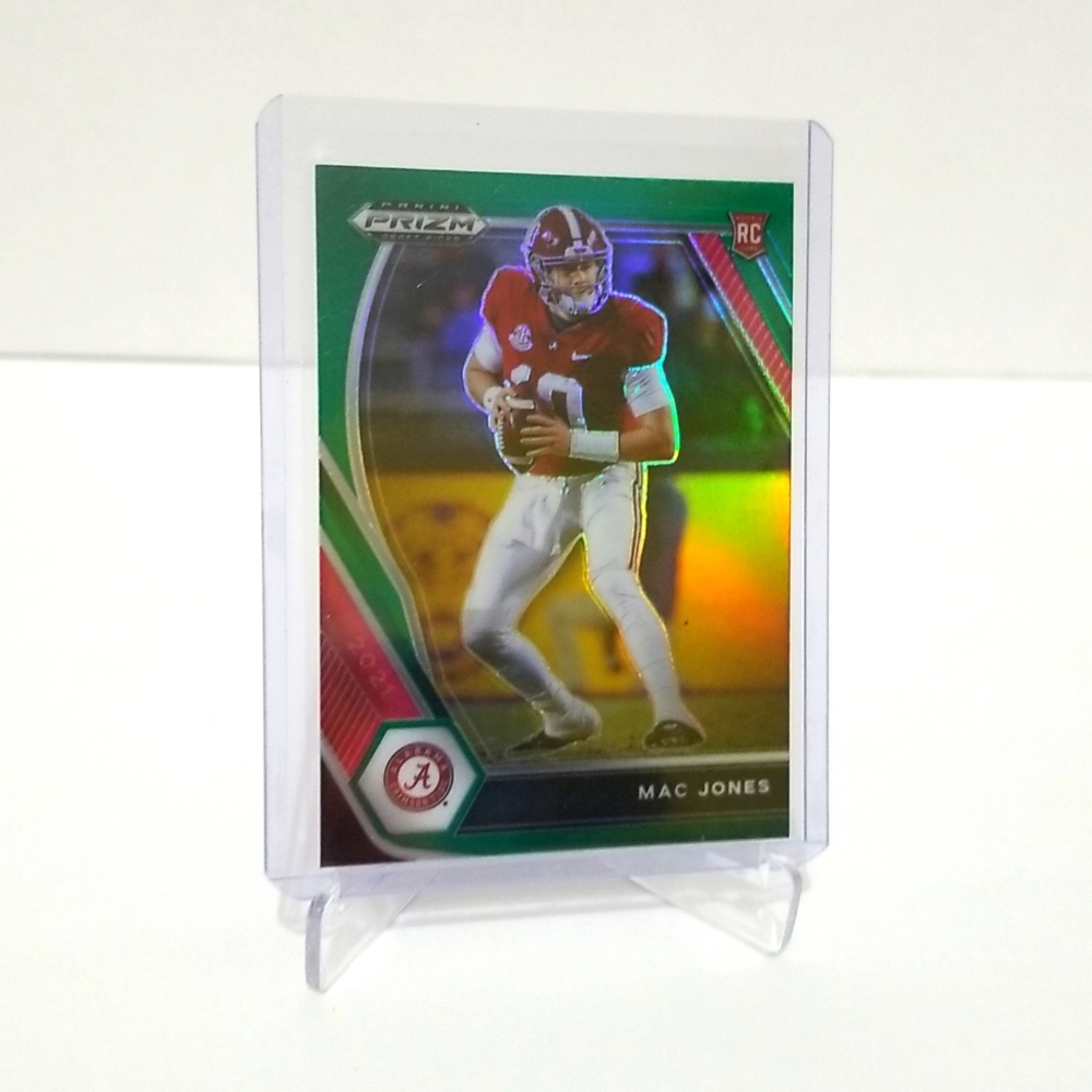 2021 Mac Jones RC - Green Prizm Draft # 104